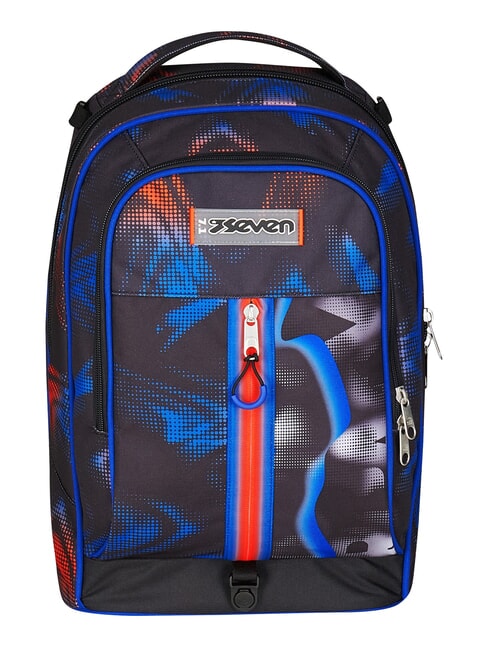 OPTICAL SHADE BOY 3-wheel trolley backpack, removable reflex blue - Backpack trolleys