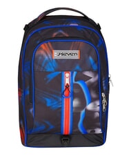 SEVEN OPTICAL SHADE BOY 3-wheel trolley backpack, removable reflex blue - Backpack trolleys - 11
