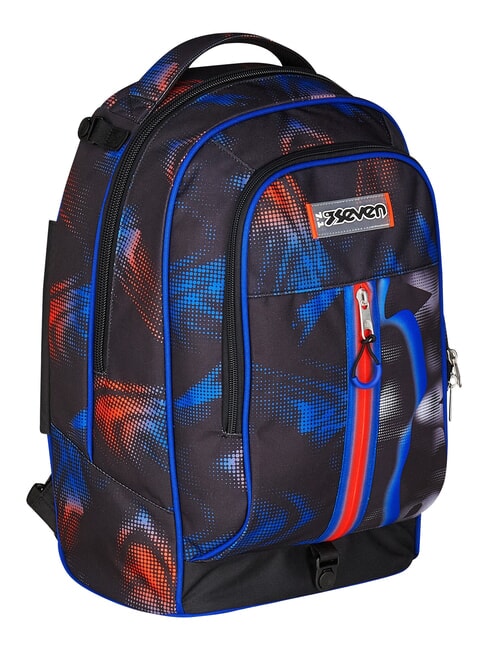 OPTICAL SHADE BOY 3-wheel trolley backpack, removable reflex blue - Backpack trolleys