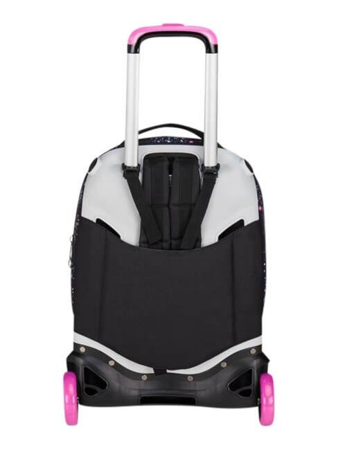 NEW TECH GIRL Removable 2-wheel trolley backpack Black - Backpack trolleys