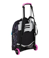 SEVEN NEW TECH GIRL Removable 2-wheel trolley backpack Black - Backpack trolleys - 4