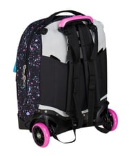 SEVEN NEW TECH GIRL Removable 2-wheel trolley backpack Black - Backpack trolleys - 6