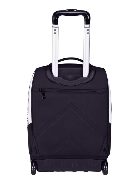 MAGIC GOAL Juventus trolley backpack, 2 wheels, fixed STRIPE BLACK / WHITE - Backpack trolleys