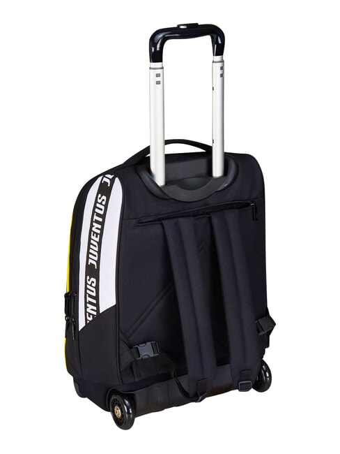 MAGIC GOAL Juventus trolley backpack, 2 wheels, fixed STRIPE BLACK / WHITE - Backpack trolleys