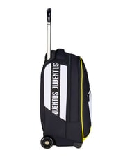 JUVENTUS MAGIC GOAL Juventus trolley backpack, 2 wheels, fixed STRIPE BLACK / WHITE - Backpack trolleys - 2