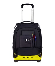 JUVENTUS MAGIC GOAL Juventus trolley backpack, 2 wheels, fixed STRIPE BLACK / WHITE - Backpack trolleys - 6