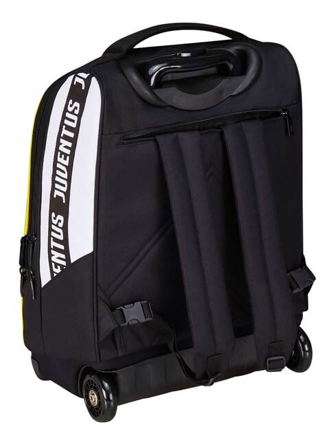 MAGIC GOAL Juventus trolley backpack, 2 wheels, fixed STRIPE BLACK / WHITE - Backpack trolleys