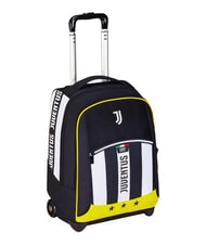 JUVENTUS MAGIC GOAL Juventus trolley backpack, 2 wheels, fixed STRIPE BLACK / WHITE - Backpack trolleys - 3