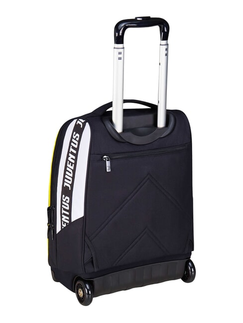 MAGIC GOAL Juventus trolley backpack, 2 wheels, fixed STRIPE BLACK / WHITE - Backpack trolleys