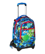 SJGANG FANTASYS BOY 3-wheel trolley backpack, removable PINENEEDLE - Backpack trolleys - 3