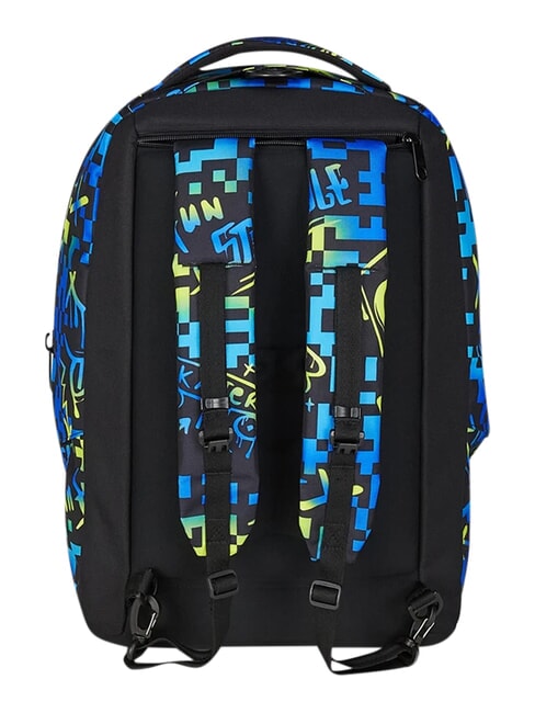 SCRIBBLED FLAME Removable 2-wheel trolley backpack PINENEEDLE - Backpack trolleys