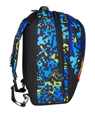 SEVEN SCRIBBLED FLAME Removable 2-wheel trolley backpack PINENEEDLE - Backpack trolleys - 5