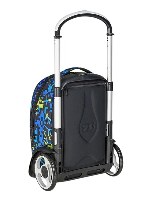 SCRIBBLED FLAME Removable 2-wheel trolley backpack PINENEEDLE - Backpack trolleys