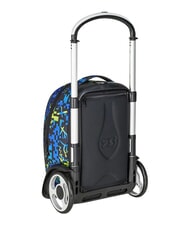 SEVEN SCRIBBLED FLAME Removable 2-wheel trolley backpack PINENEEDLE - Backpack trolleys - 9