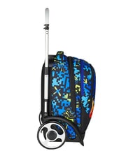 SEVEN SCRIBBLED FLAME Removable 2-wheel trolley backpack PINENEEDLE - Backpack trolleys - 10