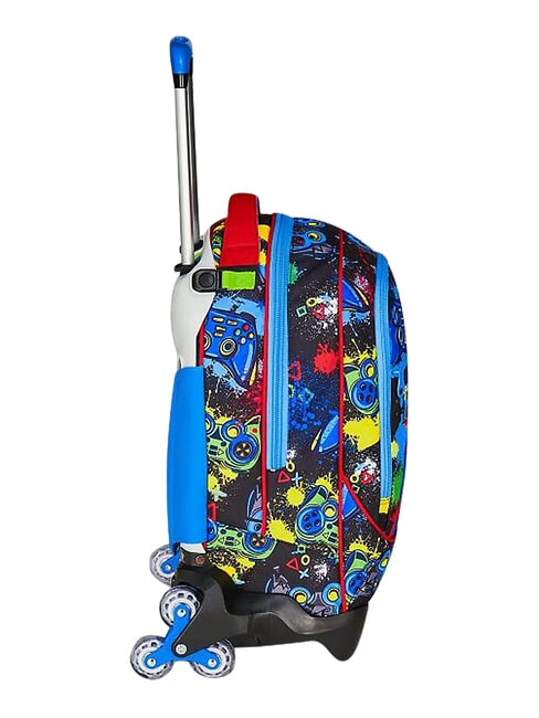 GAME-LED 3-wheel trolley backpack, removable FIERY RED - Backpack trolleys