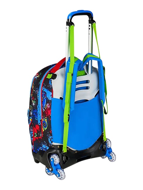 GAME-LED 3-wheel trolley backpack, removable FIERY RED - Backpack trolleys