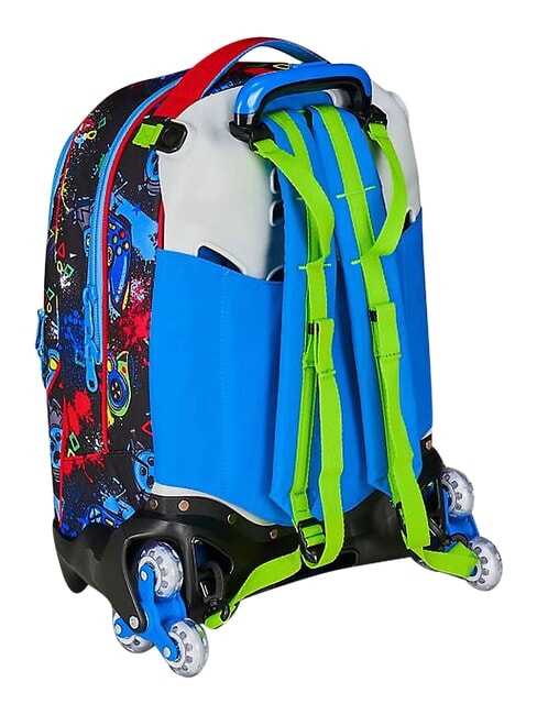 GAME-LED 3-wheel trolley backpack, removable FIERY RED - Backpack trolleys
