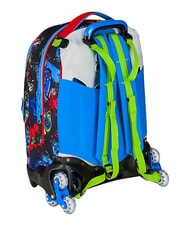 SJGANG GAME-LED 3-wheel trolley backpack, removable FIERY RED - Backpack trolleys - 8
