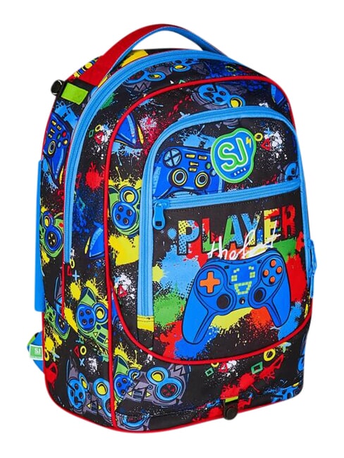 GAME-LED 3-wheel trolley backpack, removable FIERY RED - Backpack trolleys