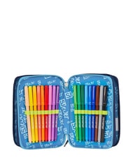 SJGANG SJ EVER 3-zip pencil case bluebell turquoise - Cases and Accessories - 4