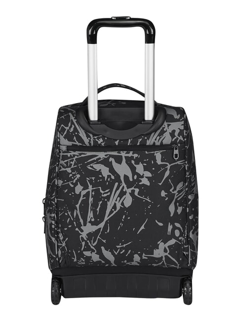 FANTASY GRS 2-wheel trolley backpack, fixed black dripping - Backpack trolleys