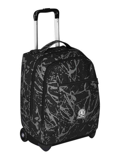 FANTASY GRS 2-wheel trolley backpack, fixed black dripping - Backpack trolleys
