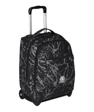INVICTA FANTASY GRS 2-wheel trolley backpack, fixed black dripping - Backpack trolleys - 4