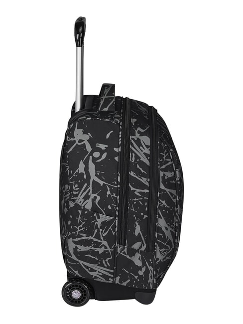 FANTASY GRS 2-wheel trolley backpack, fixed black dripping - Backpack trolleys