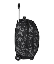 INVICTA FANTASY GRS 2-wheel trolley backpack, fixed black dripping - Backpack trolleys - 2
