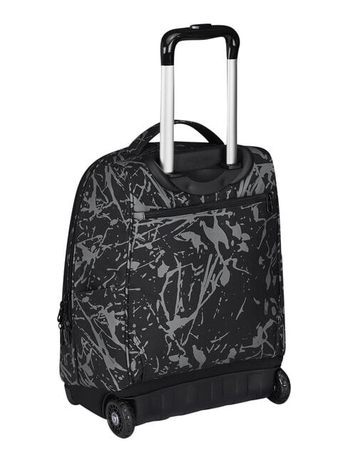 FANTASY GRS 2-wheel trolley backpack, fixed black dripping - Backpack trolleys