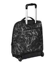 INVICTA FANTASY GRS 2-wheel trolley backpack, fixed black dripping - Backpack trolleys - 5