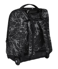 INVICTA FANTASY GRS 2-wheel trolley backpack, fixed black dripping - Backpack trolleys - 6