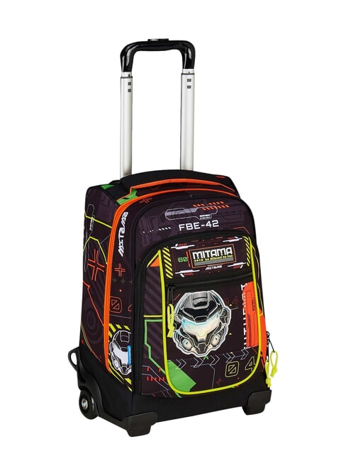 FLUO BATTLE 2-wheel trolley backpack, fixed cmi8 - Backpack trolleys
