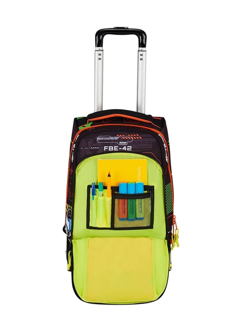 FLUO BATTLE 2-wheel trolley backpack, fixed cmi8 - Backpack trolleys