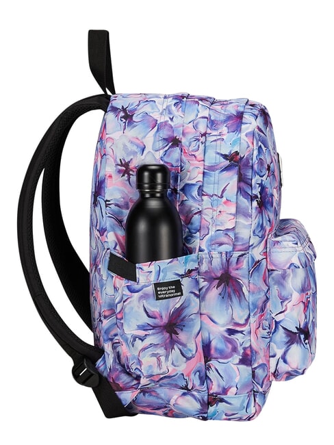NEW WAY Double compartment backpack light flowers - Backpacks & School and Leisure