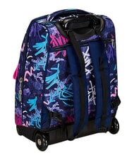 SEVEN GRAFFITIMIX 2-wheel trolley backpack, fixed BLUE POLITE - Backpack trolleys - 6