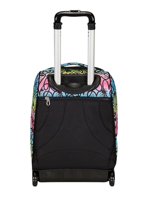 JUMPLOVE 2-wheel trolley backpack, fixed RHODAMINE RED - Backpack trolleys