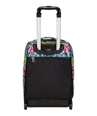 SEVEN JUMPLOVE 2-wheel trolley backpack, fixed RHODAMINE RED - Backpack trolleys - 3