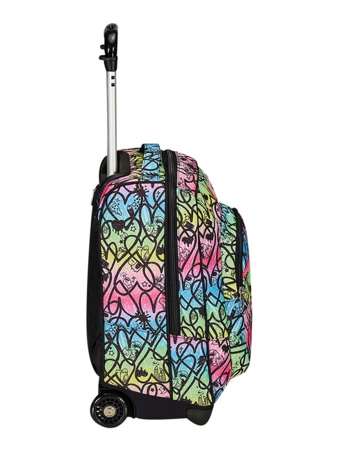 JUMPLOVE 2-wheel trolley backpack, fixed RHODAMINE RED - Backpack trolleys