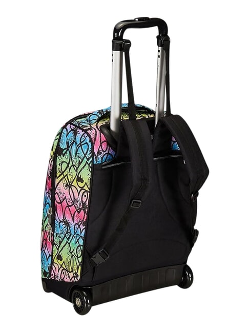 JUMPLOVE 2-wheel trolley backpack, fixed RHODAMINE RED - Backpack trolleys