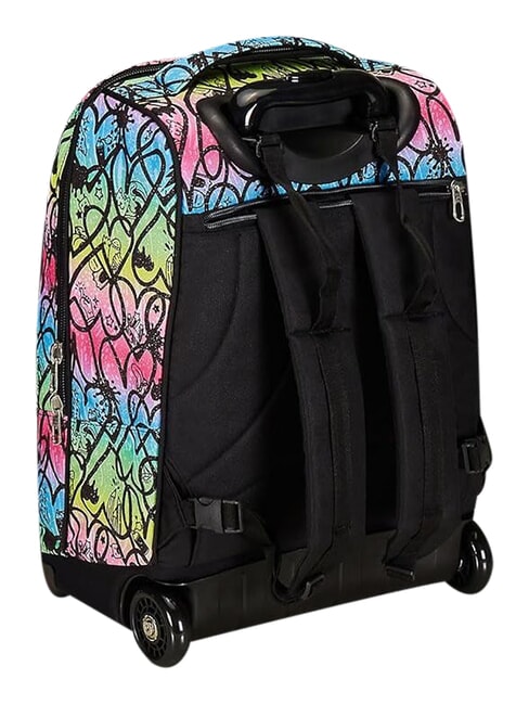 JUMPLOVE 2-wheel trolley backpack, fixed RHODAMINE RED - Backpack trolleys