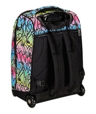 SEVEN JUMPLOVE 2-wheel trolley backpack, fixed RHODAMINE RED - Backpack trolleys - 6