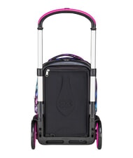 SEVEN GLOW LOVE Removable 2-wheel trolley backpack Black - Backpack trolleys - 3