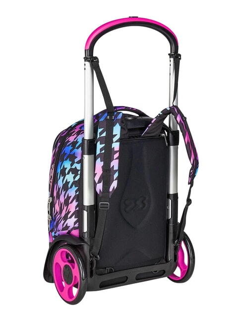 GLOW LOVE Removable 2-wheel trolley backpack Black - Backpack trolleys