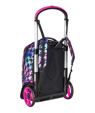 SEVEN GLOW LOVE Removable 2-wheel trolley backpack Black - Backpack trolleys - 5