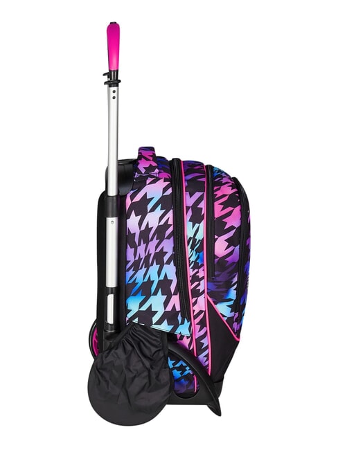 GLOW LOVE Removable 2-wheel trolley backpack Black - Backpack trolleys