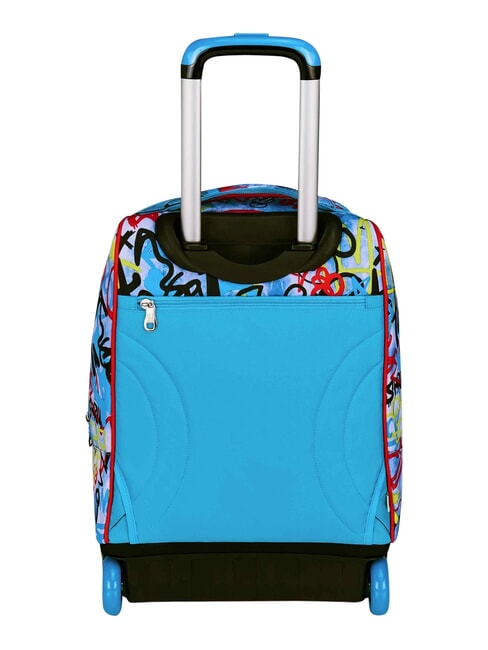 JUNIOR 2-wheel trolley backpack, fixed Black - Backpack trolleys