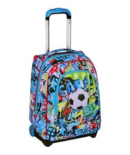 SJGANG JUNIOR 2-wheel trolley backpack, fixed Black - Backpack trolleys - 4