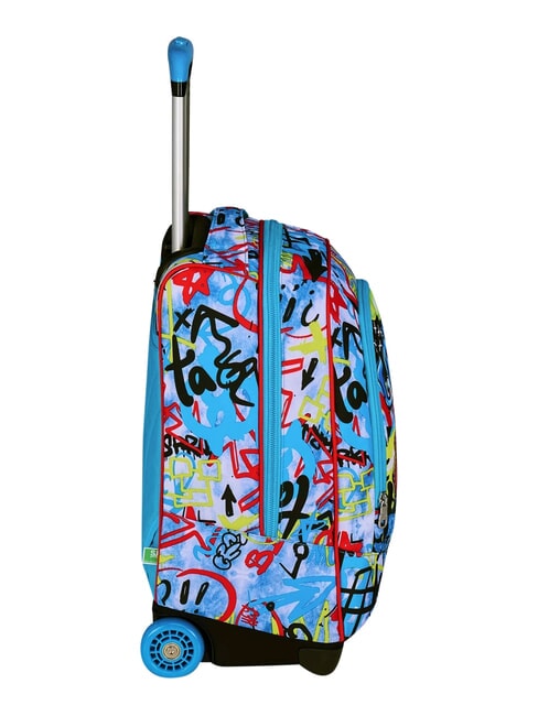 JUNIOR 2-wheel trolley backpack, fixed Black - Backpack trolleys